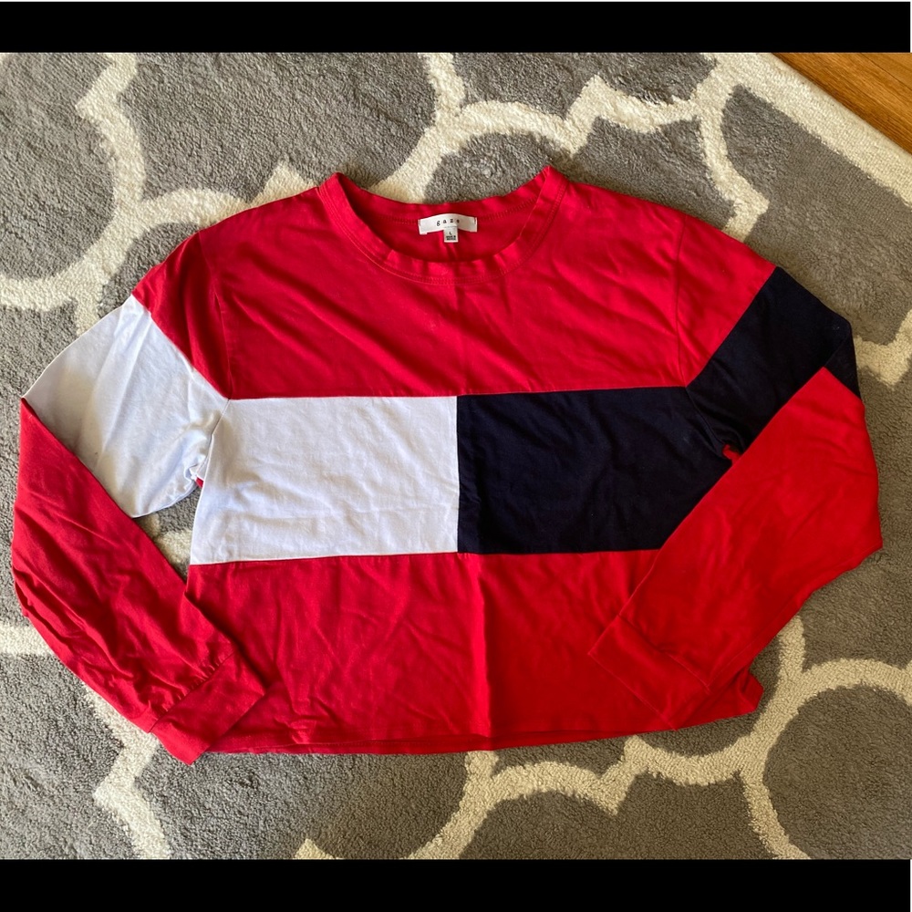 Long sleep crop top